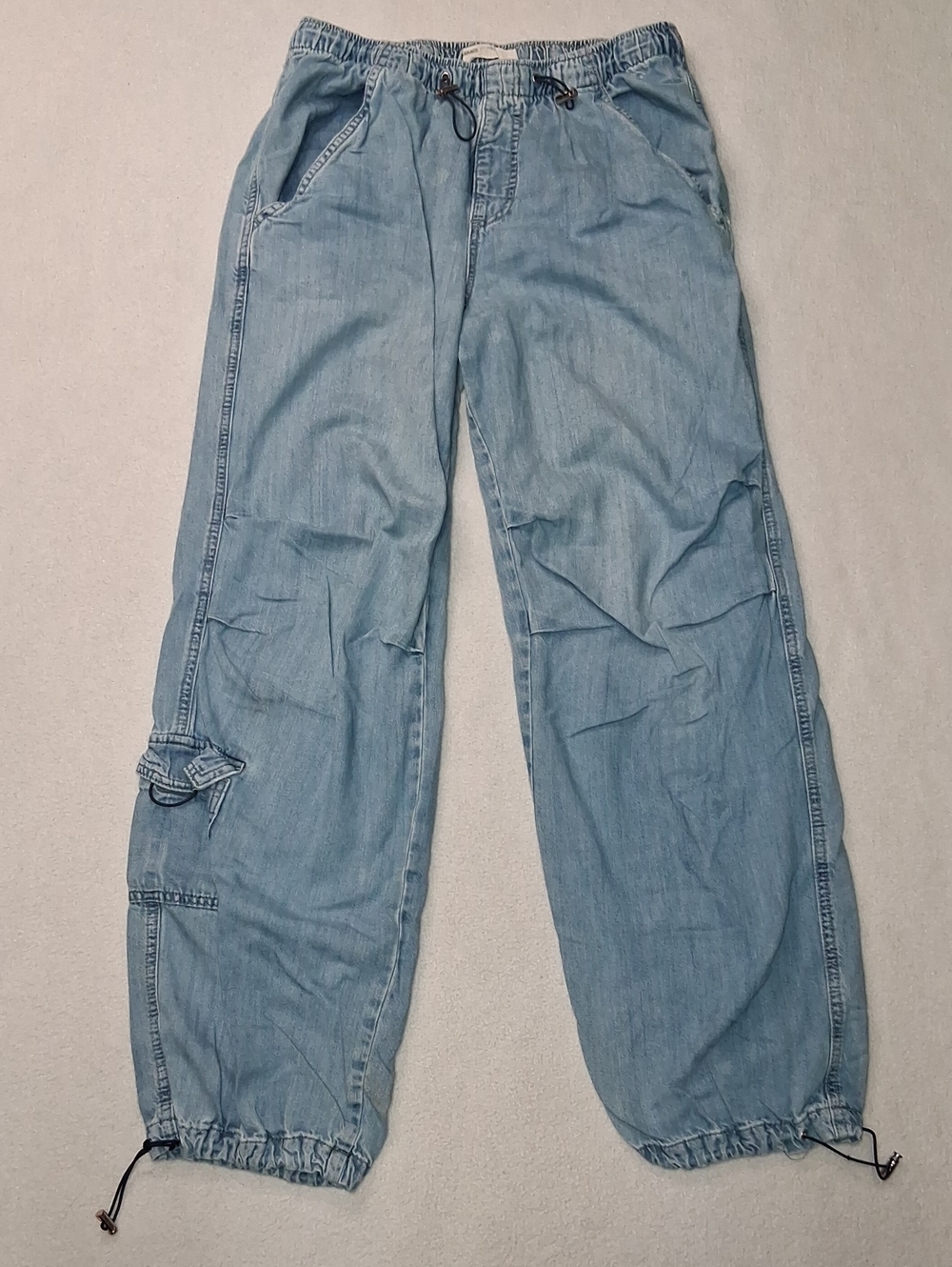 Garage Light Blue Relaxed Women's Denim Jogger Jeans